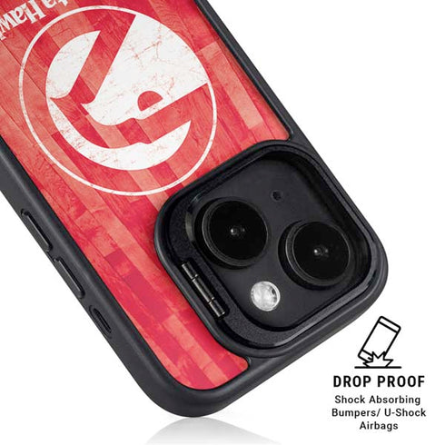 NBA Atlanta Hawks Hardwood Classics iPhone 15 Kickstand Case