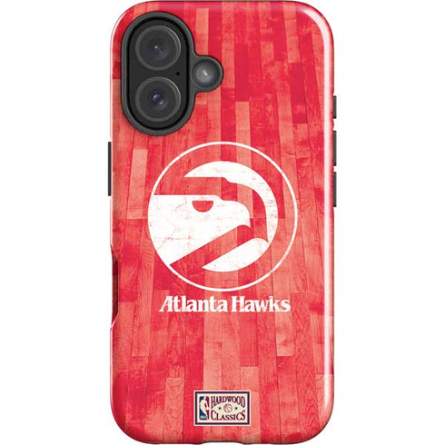 NBA Atlanta Hawks Hardwood Classics iPhone 16 Impact Case