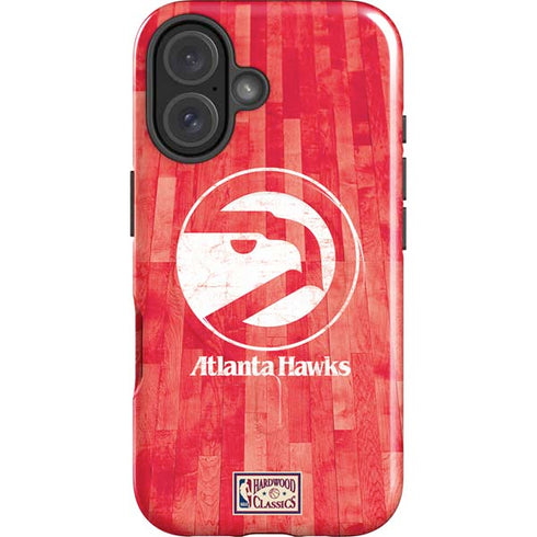 NBA Atlanta Hawks Hardwood Classics iPhone 16 Magsafe Impact Case
