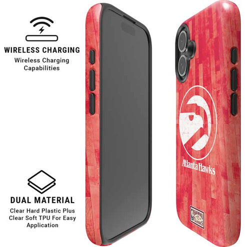 NBA Atlanta Hawks Hardwood Classics iPhone 16 Magsafe Impact Case
