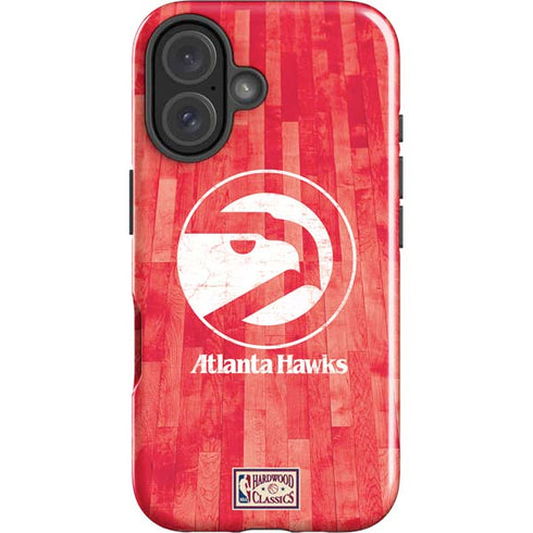 NBA Atlanta Hawks Hardwood Classics iPhone 16 Plus Impact Case