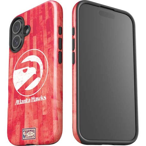 NBA Atlanta Hawks Hardwood Classics iPhone 16 Plus Impact Case
