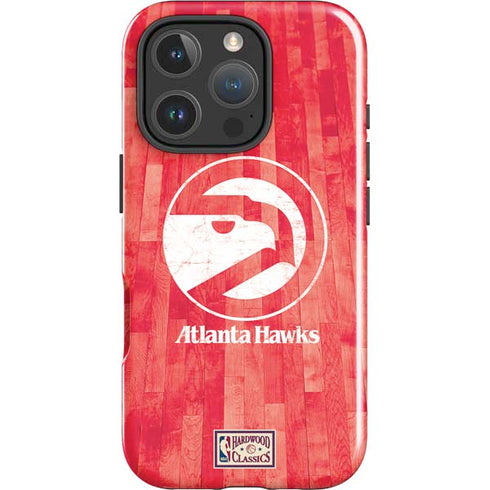 NBA Atlanta Hawks Hardwood Classics iPhone 16 Pro Impact Case