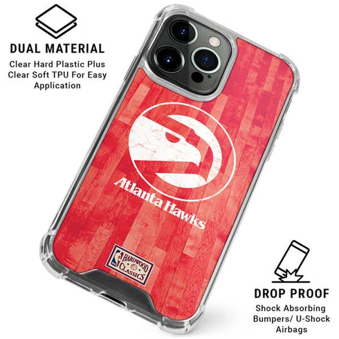 NBA Atlanta Hawks Hardwood Classics iPhone 16 Pro Max Clear Case