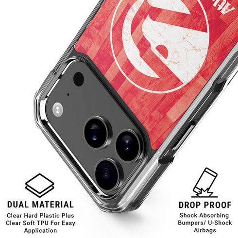 NBA Atlanta Hawks Hardwood Classics iPhone 17 Pro Clear Case