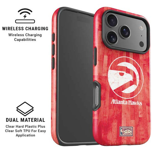 NBA Atlanta Hawks Hardwood Classics iPhone 17 Pro Magsafe Impact Case