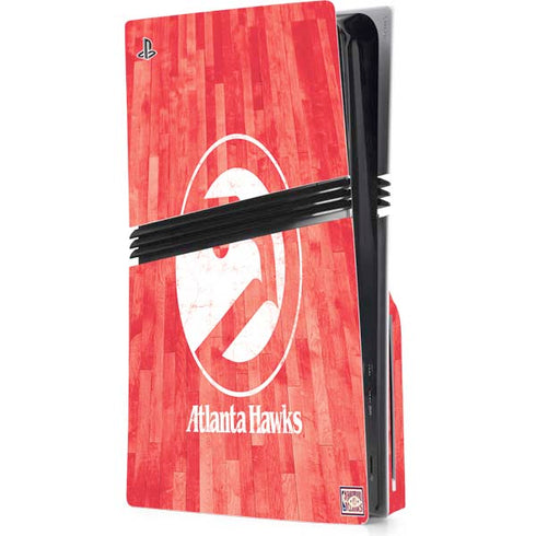NBA Atlanta Hawks Hardwood Classics PS5 Pro Disk Console Skin