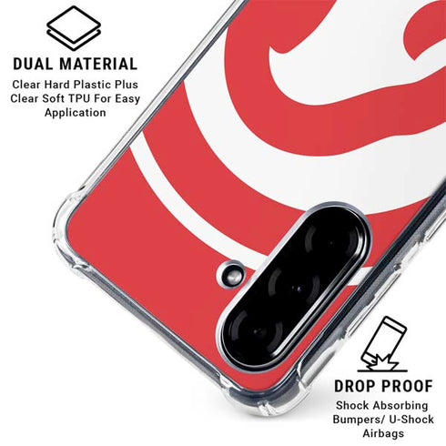 NBA Atlanta Hawks Largo Logo Galaxy A36 5G Clear Case
