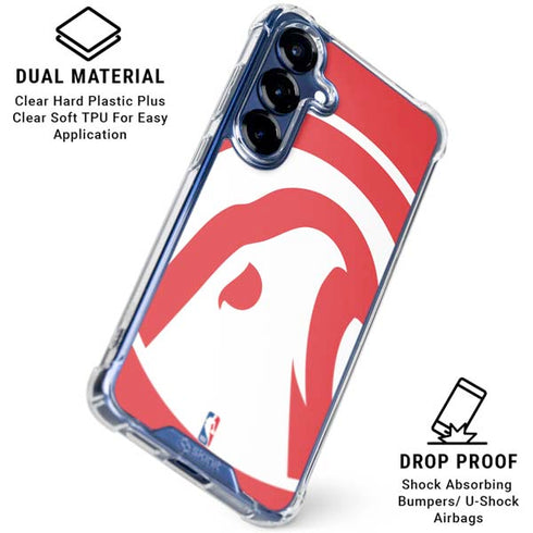 NBA Atlanta Hawks Largo Logo Galaxy S25 Clear Case