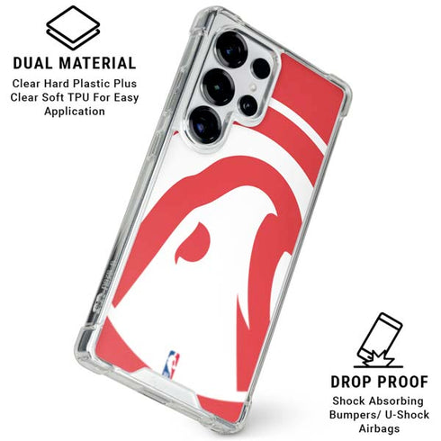 NBA Atlanta Hawks Largo Logo Galaxy S25 Ultra Clear Case