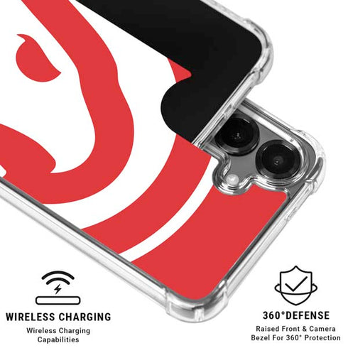 NBA Atlanta Hawks Largo Logo Galaxy S26 Clear Case