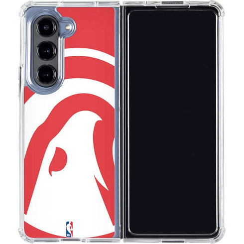 NBA Atlanta Hawks Largo Logo Galaxy Z Fold5 5G Clear Case