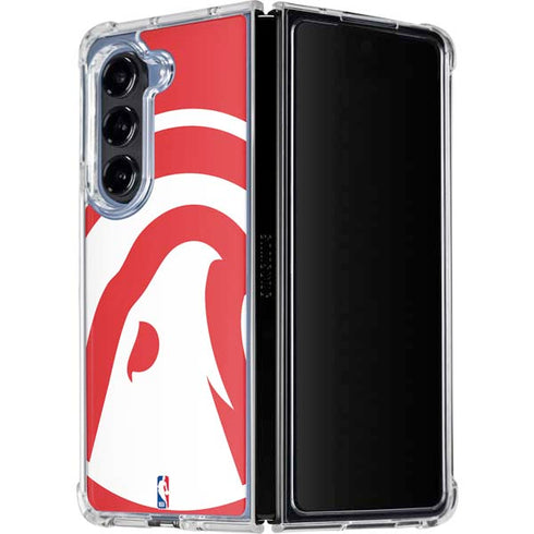 NBA Atlanta Hawks Largo Logo Galaxy Z Fold5 5G Clear Case