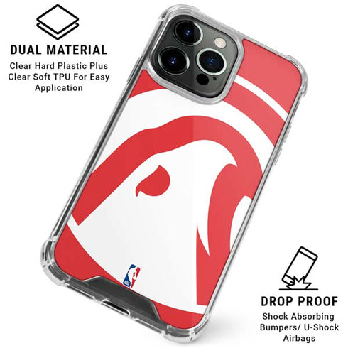 NBA Atlanta Hawks Largo Logo iPhone 16 Pro Max Clear Case