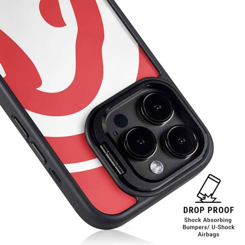 NBA Atlanta Hawks Largo Logo iPhone 16 Pro Max Kickstand Case