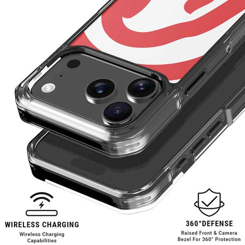 NBA Atlanta Hawks Largo Logo iPhone 18 Pro Clear Case