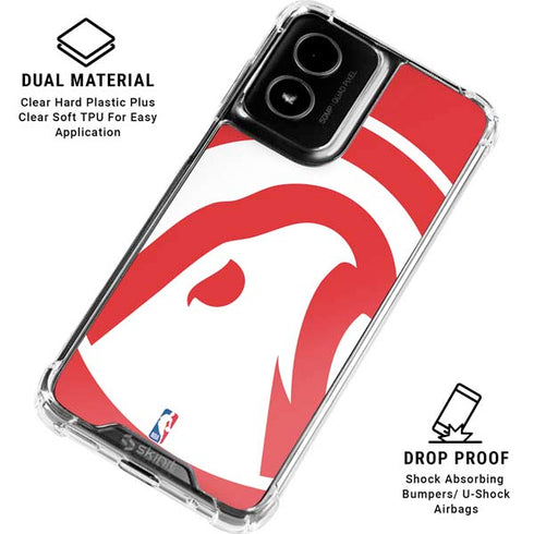 NBA Atlanta Hawks Largo Logo Moto G Power 5G (2024) Clear Case