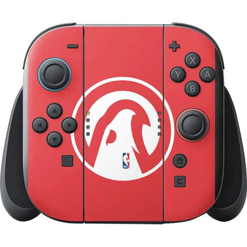 NBA Atlanta Hawks Largo Logo Nintendo Switch 2 (2025) with Joy-Con Skin