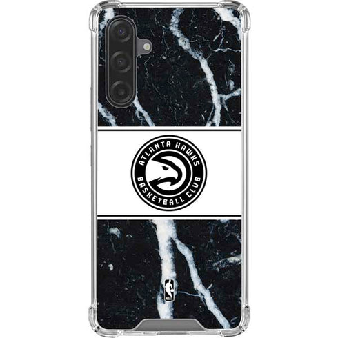 NBA Atlanta Hawks Marble Galaxy A17 Clear Case
