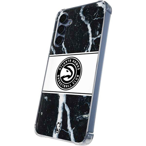 NBA Atlanta Hawks Marble Galaxy A55 5G Clear Case