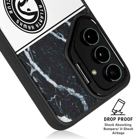NBA Atlanta Hawks Marble Galaxy S24 FE Kickstand Case