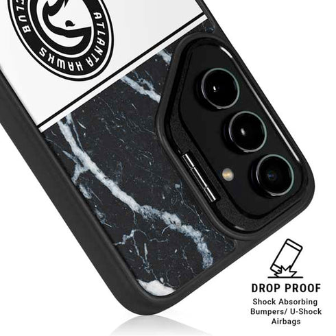NBA Atlanta Hawks Marble Galaxy S25 Kickstand Case