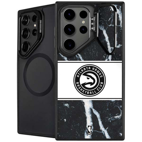NBA Atlanta Hawks Marble Galaxy S25 Ultra Kickstand Case