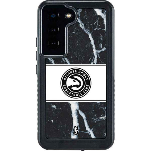 NBA Atlanta Hawks Marble Galaxy S24 Waterproof Case