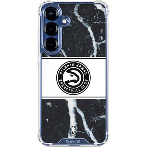 NBA Atlanta Hawks Marble Galaxy S25 Plus Clear Case