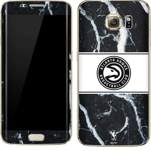 NBA Atlanta Hawks Marble Galaxy S7 Edge Skin