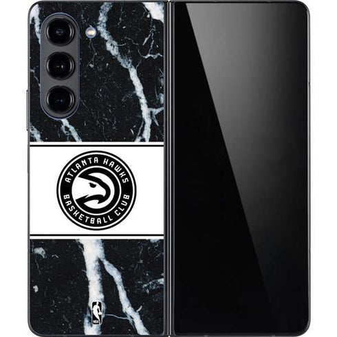 NBA Atlanta Hawks Marble Galaxy Z Fold5 5G Skin