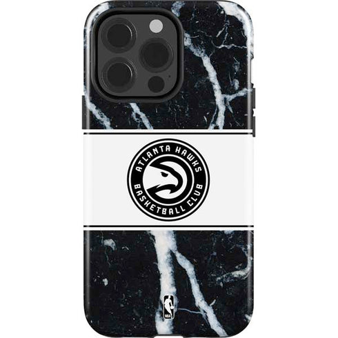 NBA Atlanta Hawks Marble iPhone 15 Pro Impact Case
