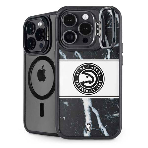 NBA Atlanta Hawks Marble iPhone 15 Pro Kickstand Case