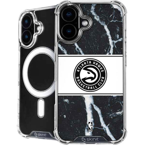 NBA Atlanta Hawks Marble iPhone 16 MagSafe Case