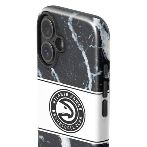 NBA Atlanta Hawks Marble iPhone 16 Plus Impact Case