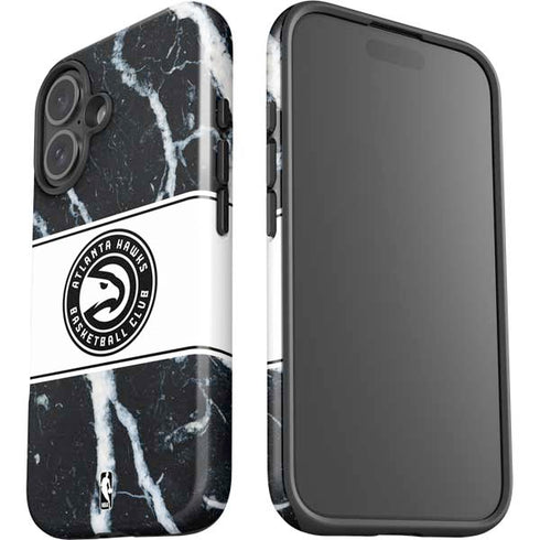 NBA Atlanta Hawks Marble iPhone 16 Plus Impact Case