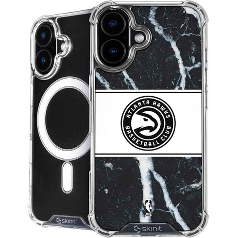 NBA Atlanta Hawks Marble iPhone 16 Plus MagSafe Case