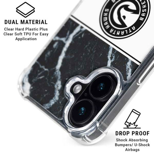 NBA Atlanta Hawks Marble iPhone 16 Plus MagSafe Case