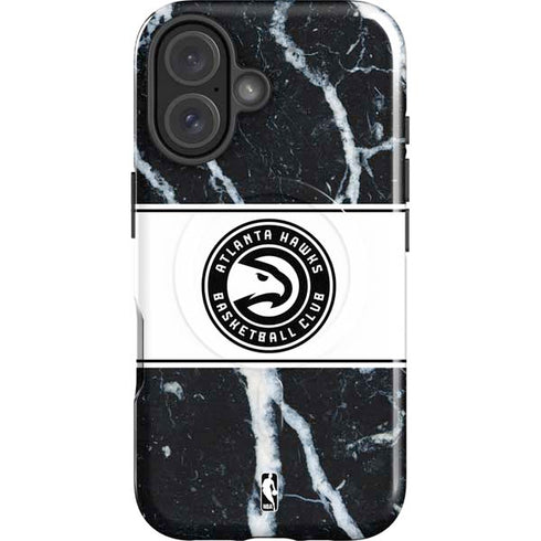 NBA Atlanta Hawks Marble iPhone 16 Plus Magsafe Impact Case