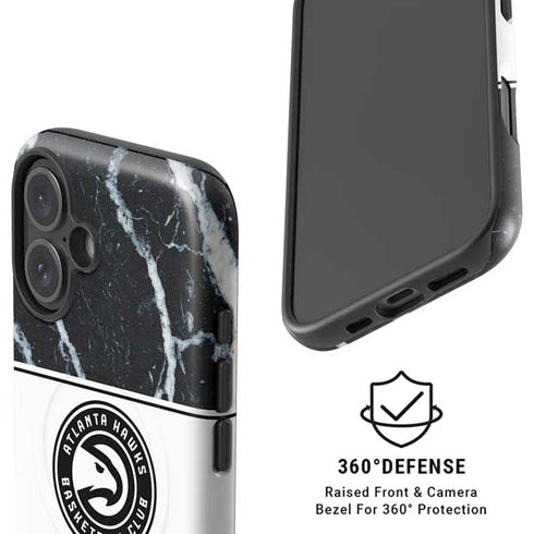 NBA Atlanta Hawks Marble iPhone 16 Plus Magsafe Impact Case