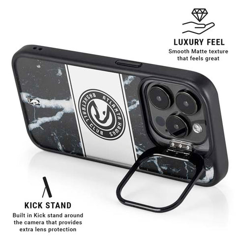 NBA Atlanta Hawks Marble iPhone 16 Pro Kickstand Case