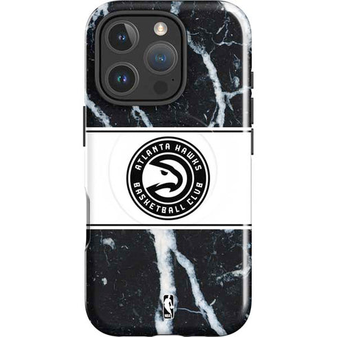 NBA Atlanta Hawks Marble iPhone 16 Pro Magsafe Impact Case