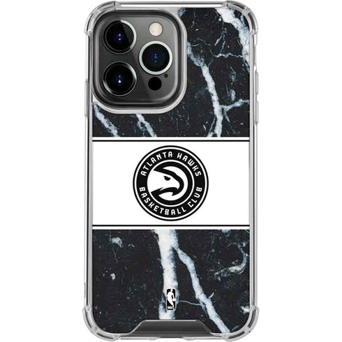 NBA Atlanta Hawks Marble iPhone 16 Pro Max Clear Case