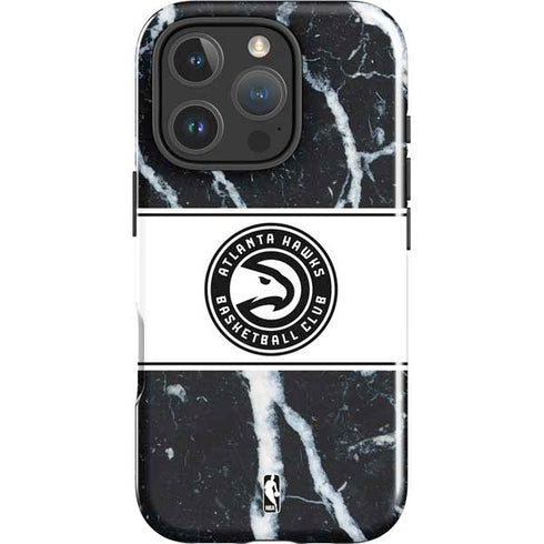 NBA Atlanta Hawks Marble iPhone 16 Pro Max Impact Case
