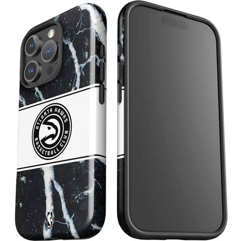 NBA Atlanta Hawks Marble iPhone 16 Pro Max Impact Case