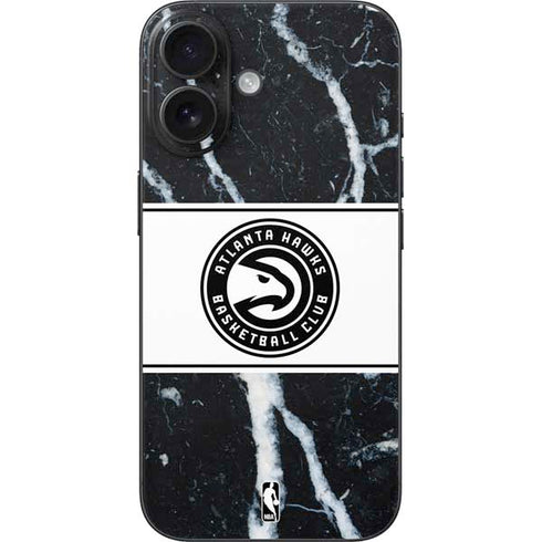 NBA Atlanta Hawks Marble iPhone 16 Skin