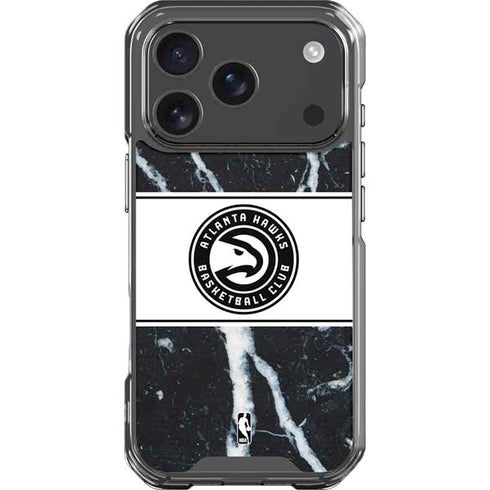 NBA Atlanta Hawks Marble iPhone 18 Pro Clear Case