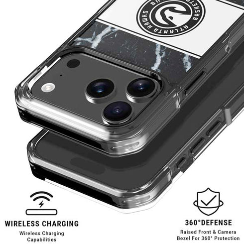 NBA Atlanta Hawks Marble iPhone 18 Pro Clear Case