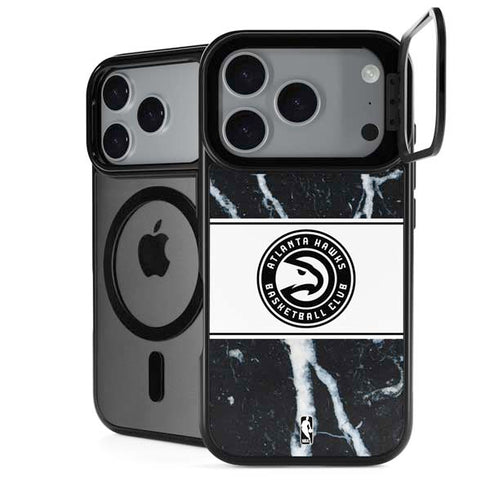 NBA Atlanta Hawks Marble iPhone 18 Pro Kickstand Case