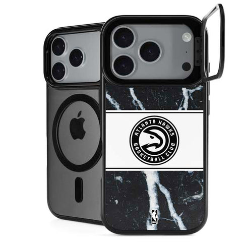 NBA Atlanta Hawks Marble iPhone 18 Pro Max Kickstand Case